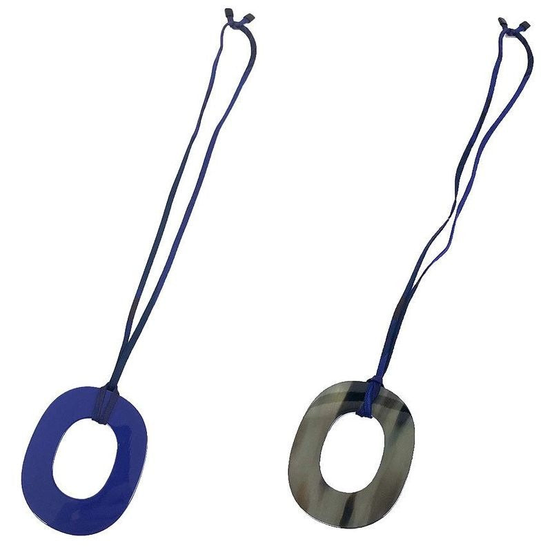Hermes Ism GM Pendant Necklace Buffalo Horn — view 2