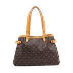 Louis Vuitton Batignolles Oriental Monogram Leather Brown Light Tote Gold