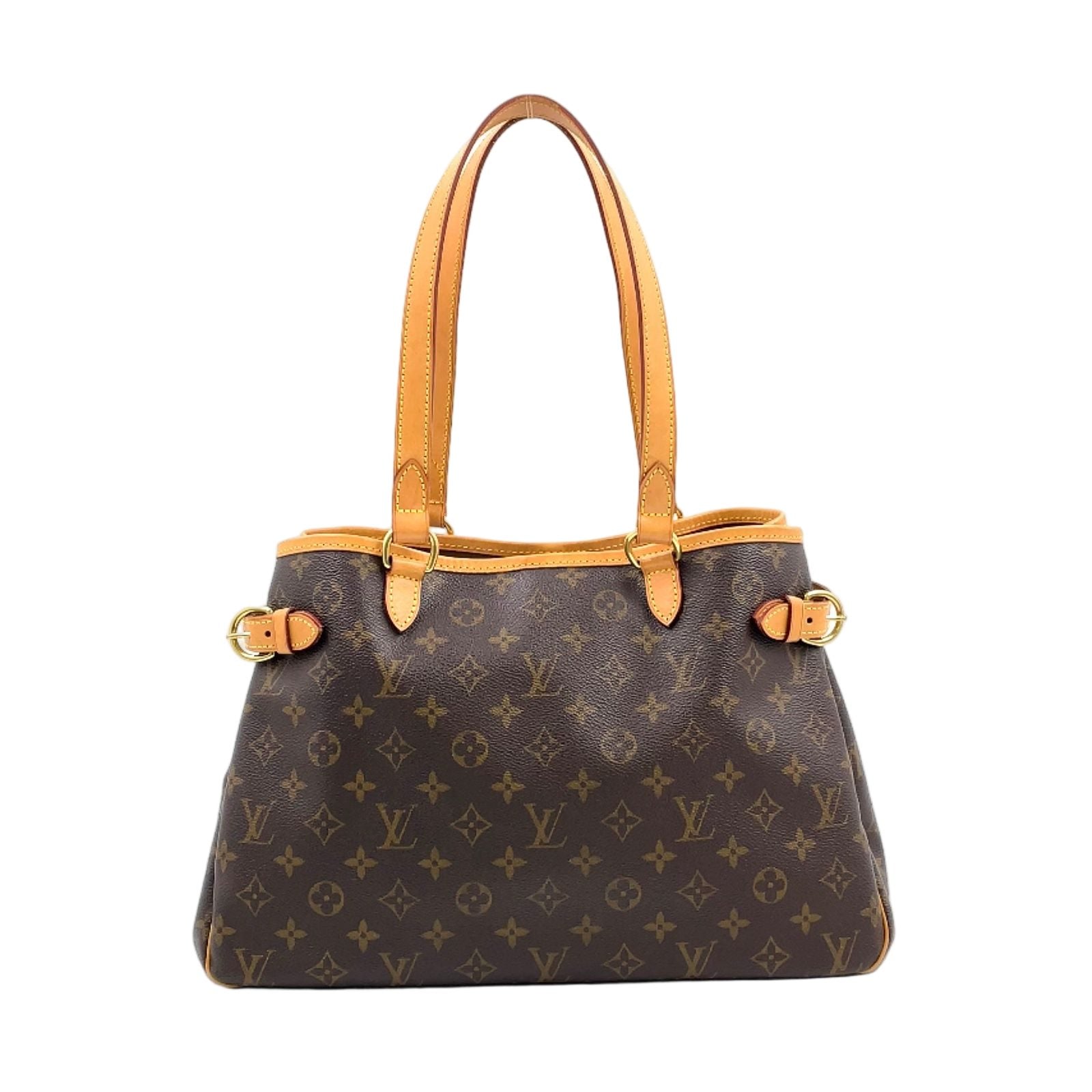 Louis Vuitton Batignolles Oriental Monogram Leather Brown Light Tote Gold