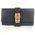 Hermes Clutch Bag Pochette Medor Logo Leather Black