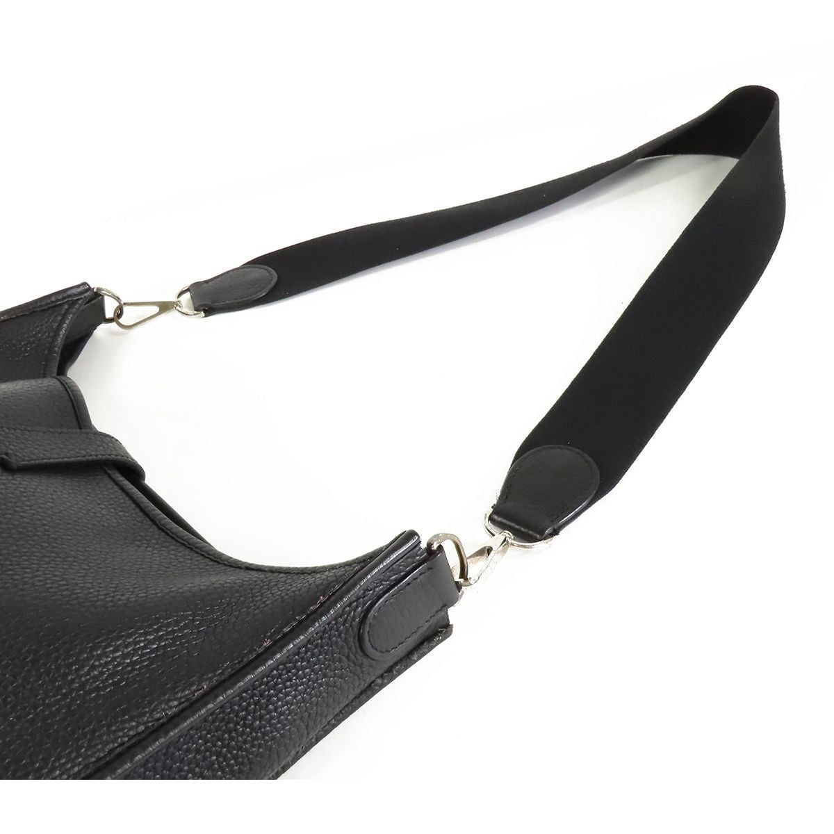 Hermes Evelyne 2 GM Black Silver Taurillon Shoulder Bag — view 4