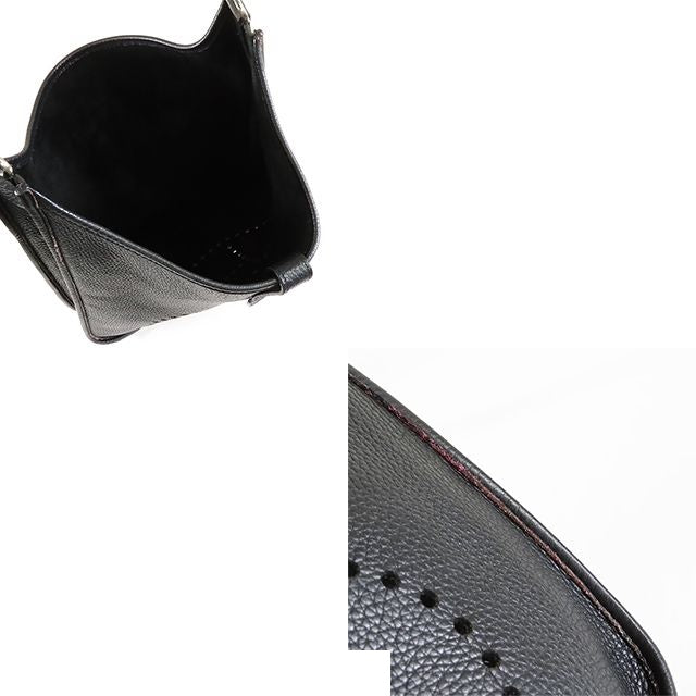 Hermes Evelyne 2 GM Black Silver Taurillon Shoulder Bag — view 5