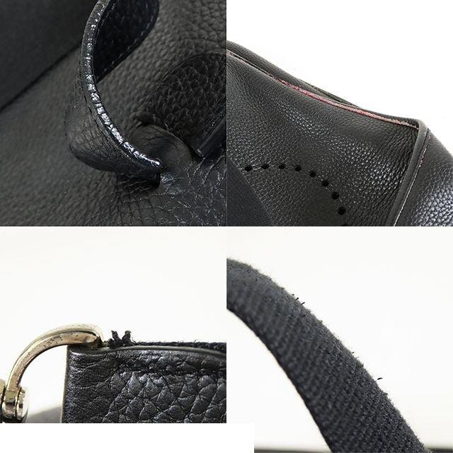 Hermes Evelyne 2 GM Black Silver Taurillon Shoulder Bag — view 7