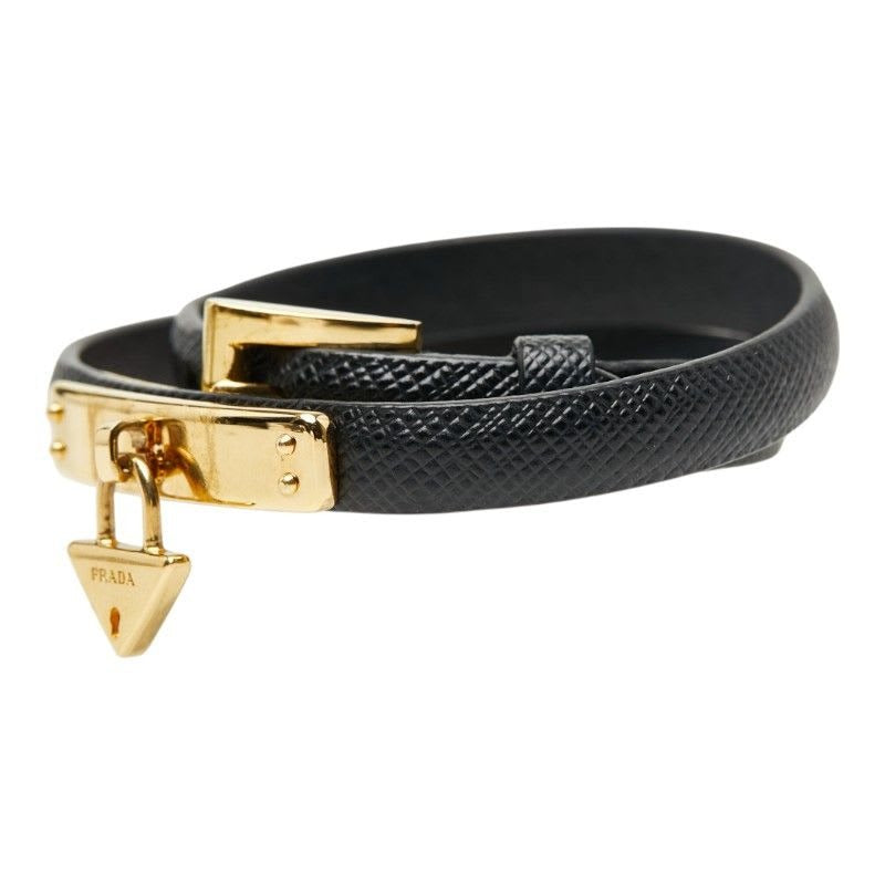 Prada Black Saffiano Leather Belt — view 2