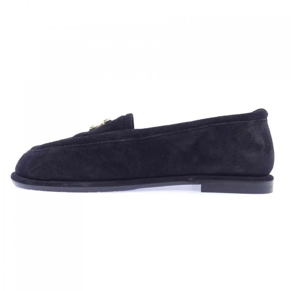 Chanel Moccasins Shoes Suede Black — view 2