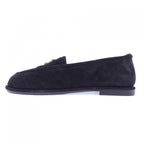 Chanel Moccasins Shoes Suede Black — view 2