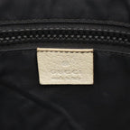 Gucci Shoulder Bag Black Beige Canvas Leather Logo — view 4