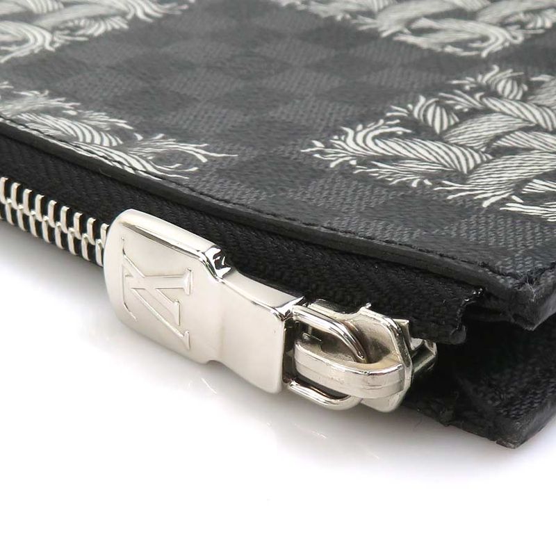 Louis Vuitton Clutch Bag Damier Graphite Christopher Nemeth Pochette Jules GM — view 8