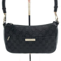 Gucci Bamboo GG Canvas Hand Bag Black