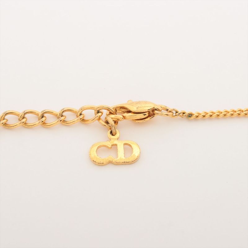 Christian Dior Necklace GP Rhinestone Faux Pearl — view 4