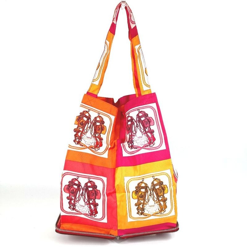 Hermes Shoulder Bag Silky Pop Leather Red
