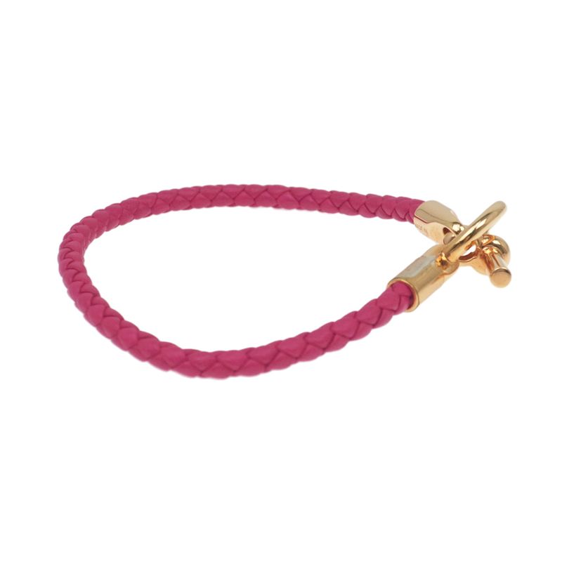 Hermes Grennan Bracelet Rose Mexico Gold Hardware Bangle Accessories — view 4