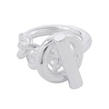 Hermes Ring Croisette GM Silver 55