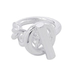 Hermes Ring Croisette GM Silver 55