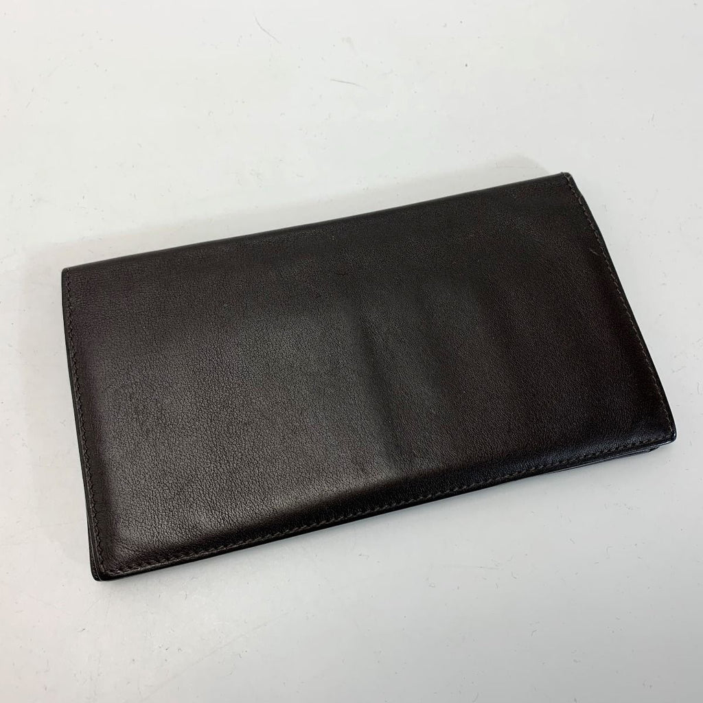 Hermes Citizen Twill Long Silk-in Brown Wallet Billfold Coin Purse None — view 2