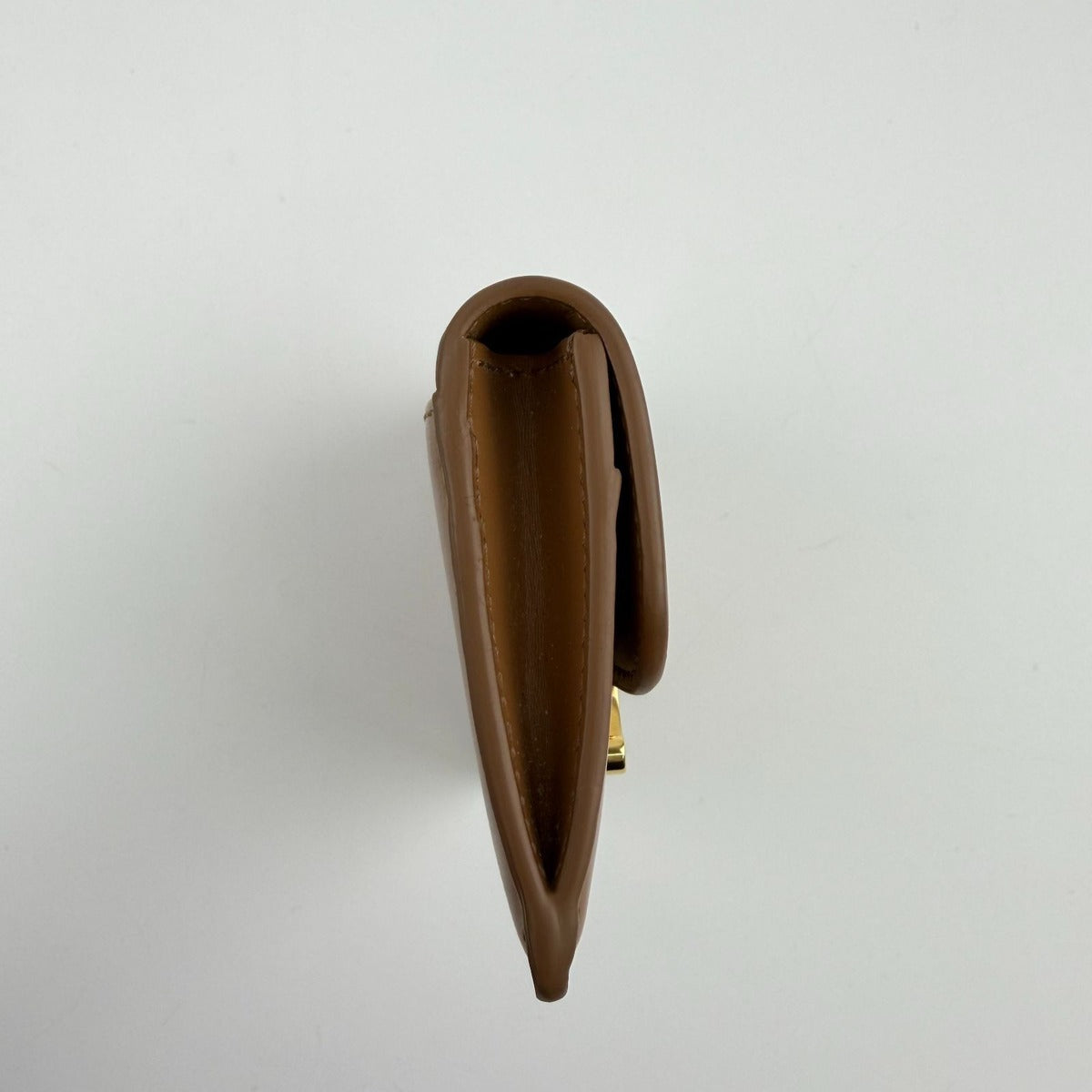 Celine Triomphe Card Holder Brown Leather Vintage — view 5