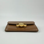 Celine Triomphe Card Holder Brown Leather Vintage — view 6