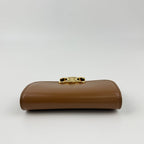 Celine Triomphe Card Holder Brown Leather Vintage — view 7