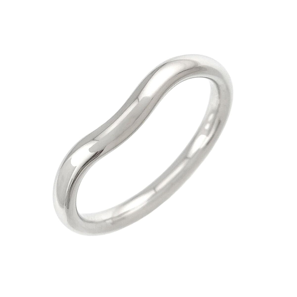 Tiffany & Co Curved Band Ring Pt Platinum