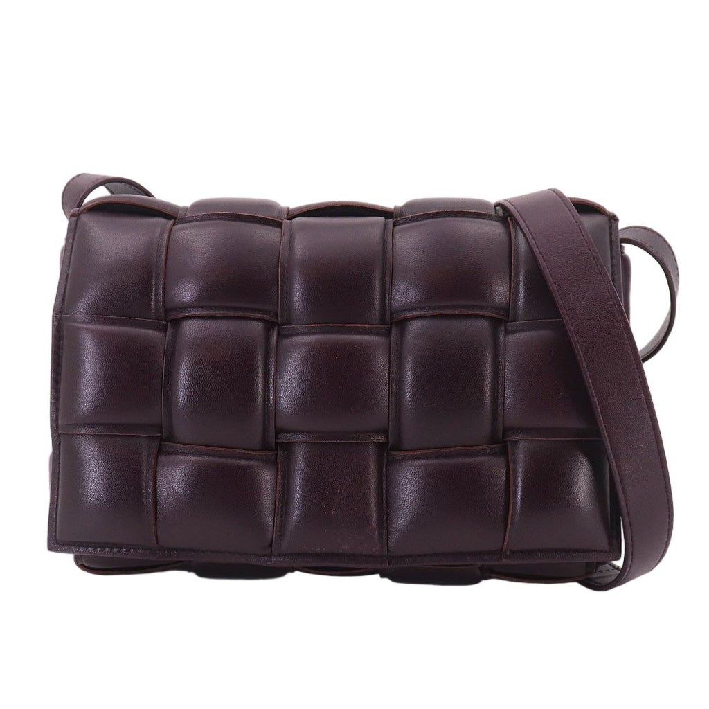 Bottega Veneta Intrecciato Padded Cassette Shoulder Bag Leather Purple