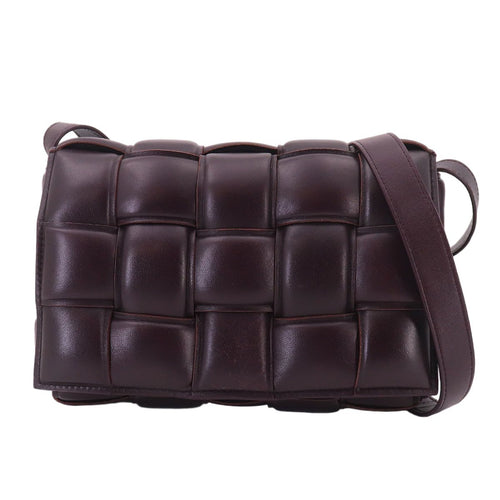 Bottega Veneta Intrecciato Padded Cassette Shoulder Bag Leather Purple