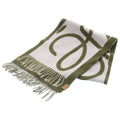 Loewe Logo Leather Patch Side Edge Two Scarf