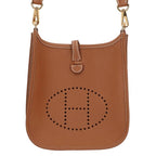 Hermes Evelyne TPM Engraved K Leather Shoulder Bag Men