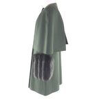 Fendi Ff8369 100% Wool Fox Fur Pocket No Collar — view 2