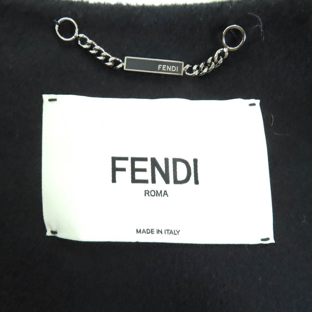 Fendi Ff8369 100% Wool Fox Fur Pocket No Collar — view 8