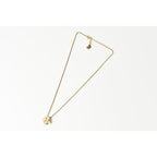 Christian Dior Necklace Vintage Logo Rhinestone Square — view 2