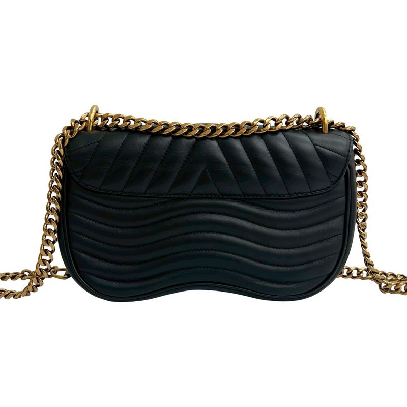 Louis Vuitton New Wave Leather 2-Way Chain Shoulder Bag Handbag — view 4