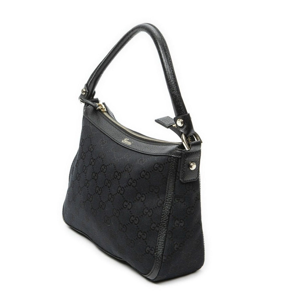 Gucci Small Abbey Top Handle Bag Black GG Canvas — view 2