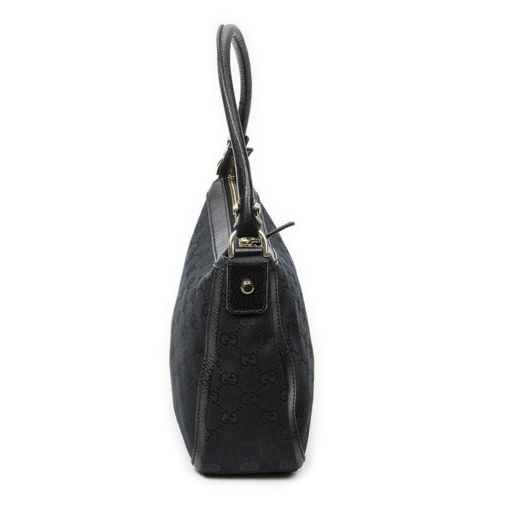 Gucci Small Abbey Top Handle Bag Black GG Canvas — view 4