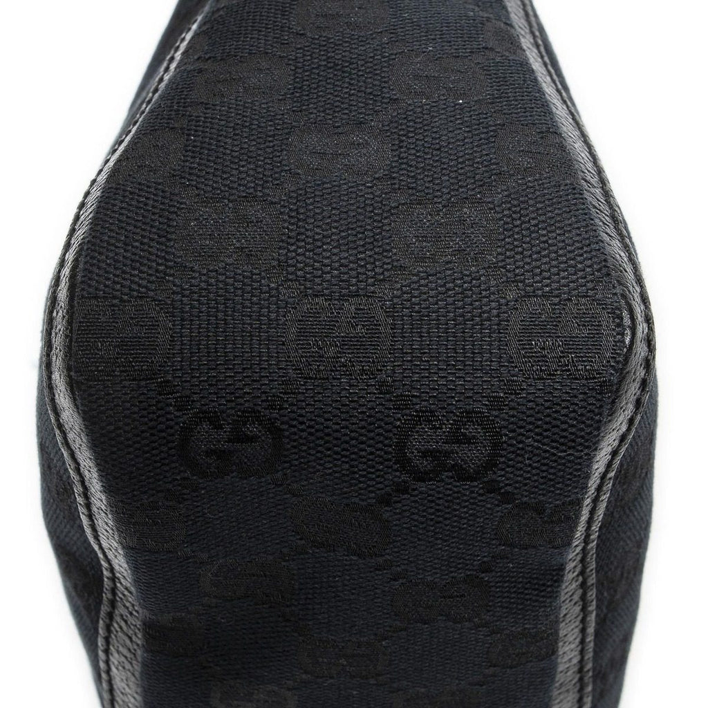 Gucci Small Abbey Top Handle Bag Black GG Canvas — view 8