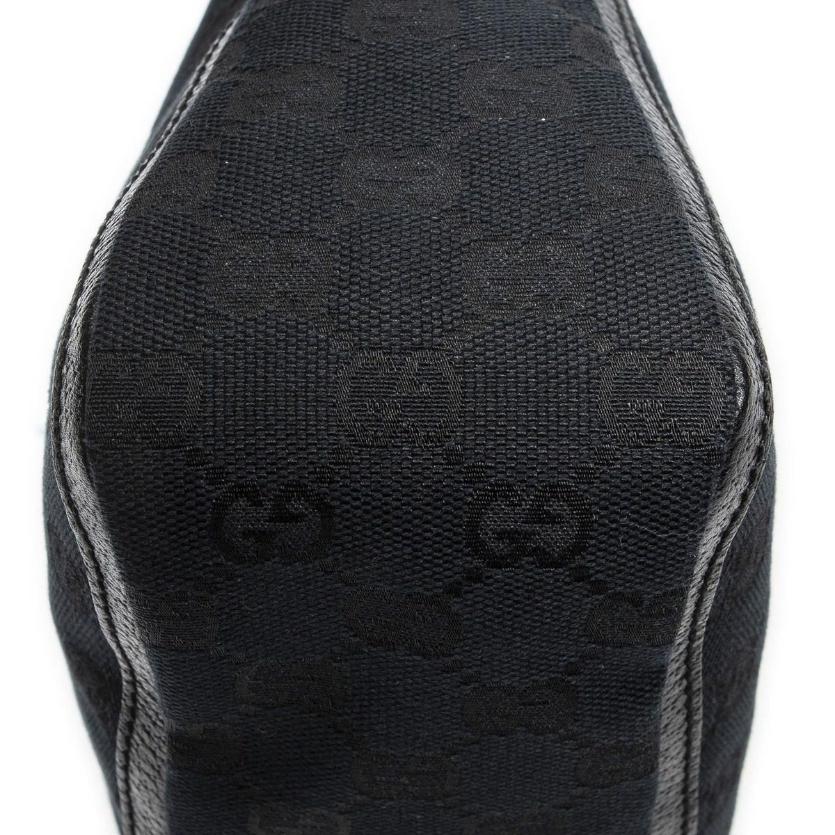 Gucci Small Abbey Top Handle Bag Black GG Canvas — view 8