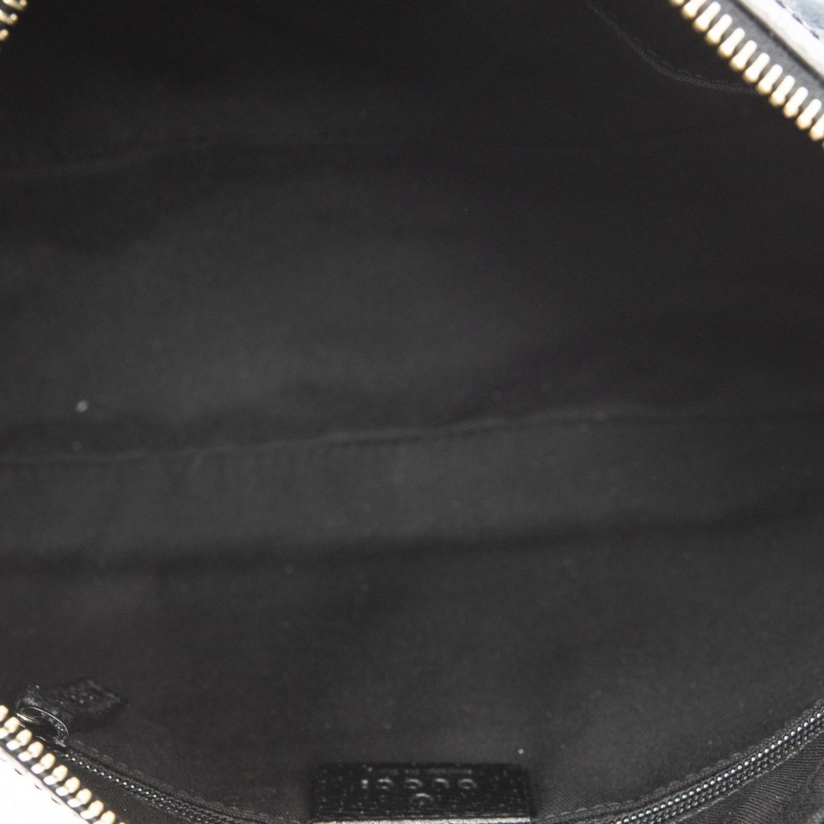 Gucci Small Abbey Top Handle Bag Black GG Canvas — view 9