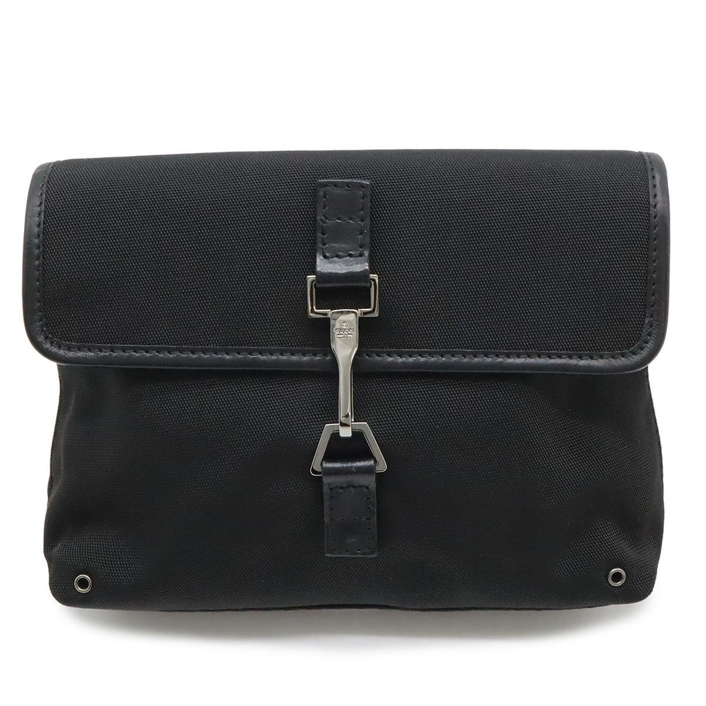 Gucci Body Bag Waist Pouch Nylon Canvas Black