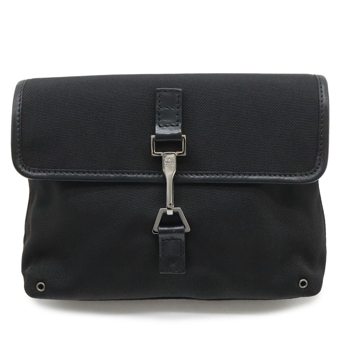 Gucci Body Bag Waist Pouch Nylon Canvas Black