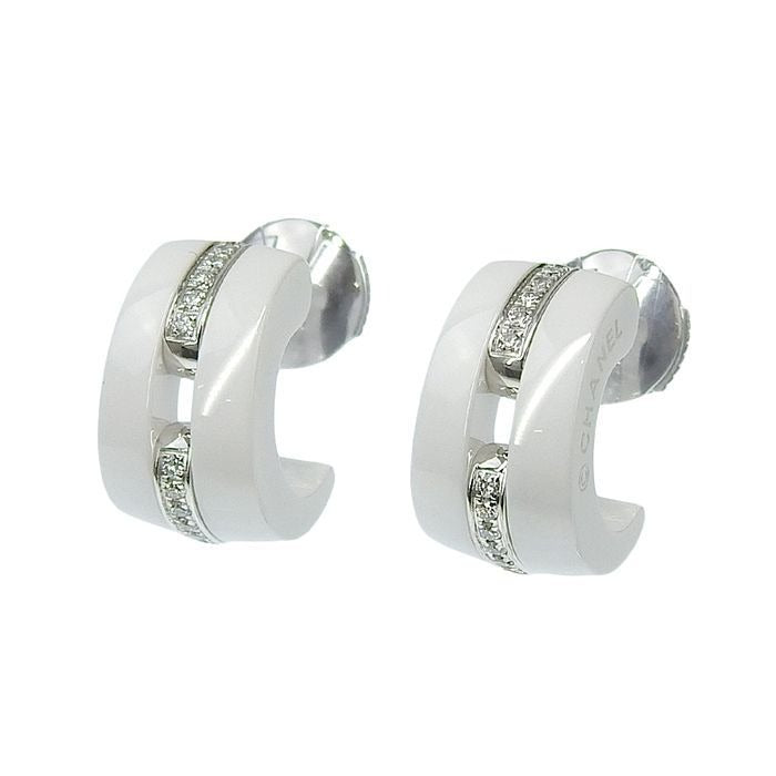 Chanel Ultra Collection Diamond Earrings J4303 18K White Gold 750 CE