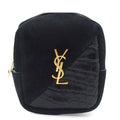 Saint Laurent Jamie Cube Black Suede Leather Mini Pouch