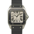 Cartier Santos 100 LM Watch Silver Automatic Winding