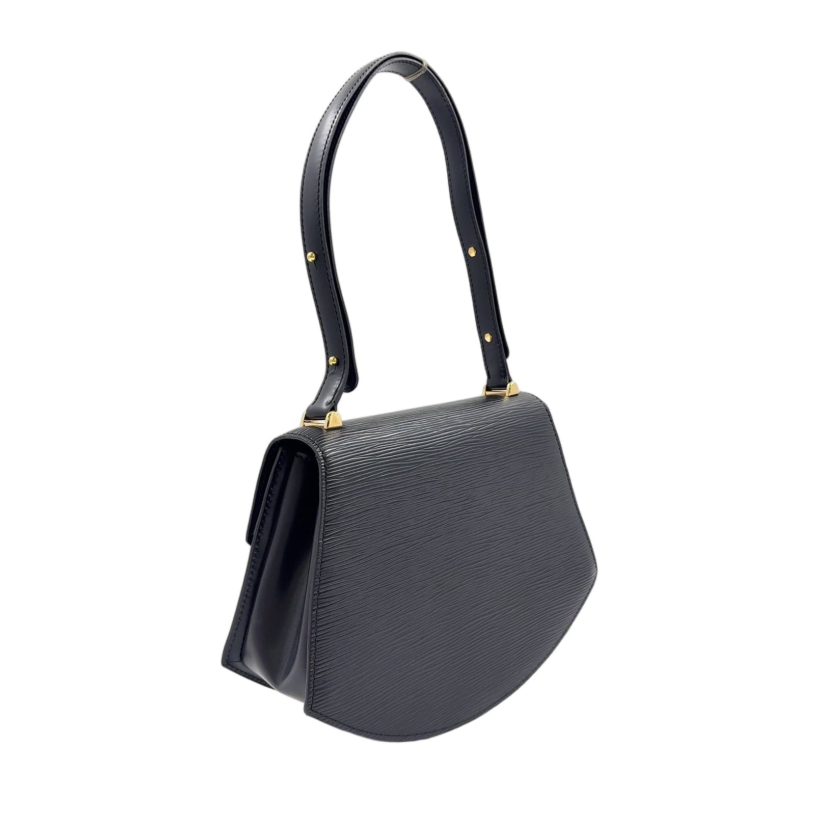 Louis Vuitton Epi Noir Leather Black Shoulder Bag Gold — view 2