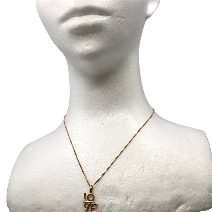 Saint Laurent Love Necklace Gold — view 7