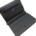 Chanel Chain Wallet Boy Caviar Leather Black Hardware — view 6