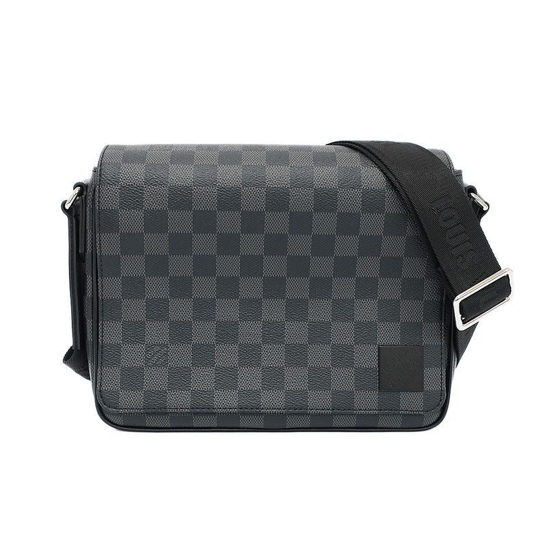 Louis Vuitton District PM Damier Graphite Shoulder Bag Black