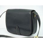Gucci Interlocking Vintage Shoulder Bag Pochette Leather Navy — view 2