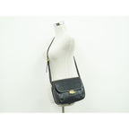Gucci Interlocking Vintage Shoulder Bag Pochette Leather Navy — view 6
