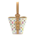 Louis Vuitton LV TM All in BB Shoulder Bag Leather White Multicolor Light Beige