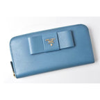 Prada Wallet Long 1 Ml506 Saffiano Fiocco Shape Pressed Leather — view 2