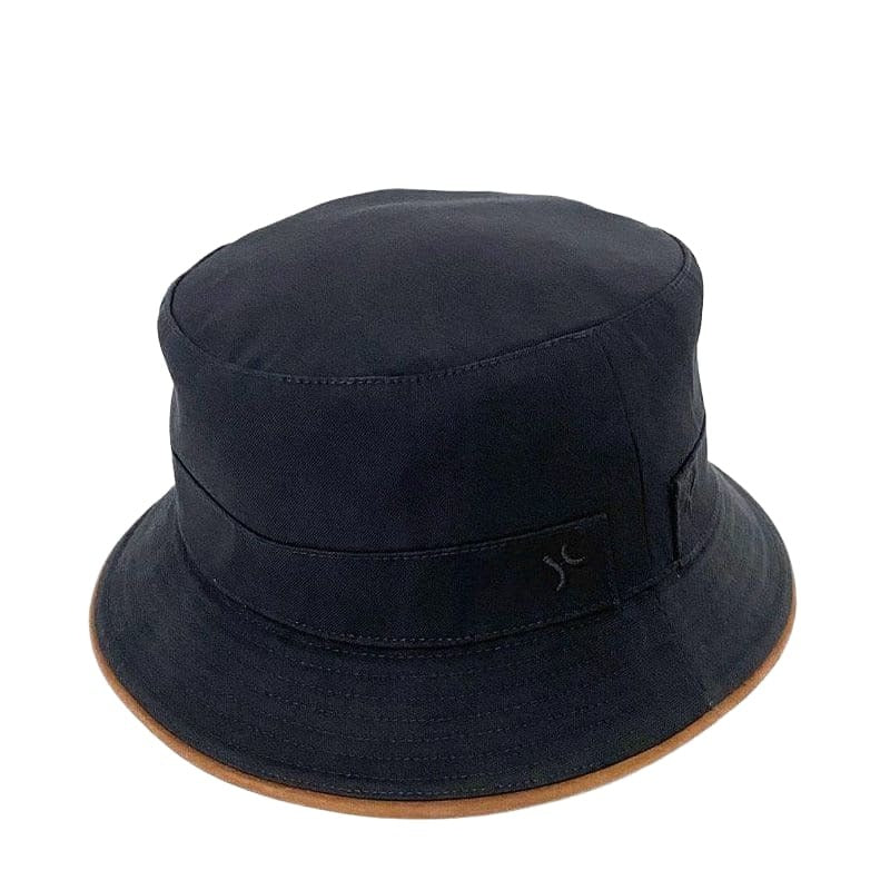 Hermes Bucket Hat Black Brown Buckeye Size 57